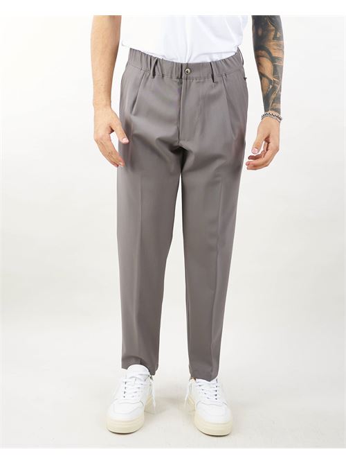 Virgin wool trousers with elastic waistband and pences Yes London YES LONDON | Pants | XP326538